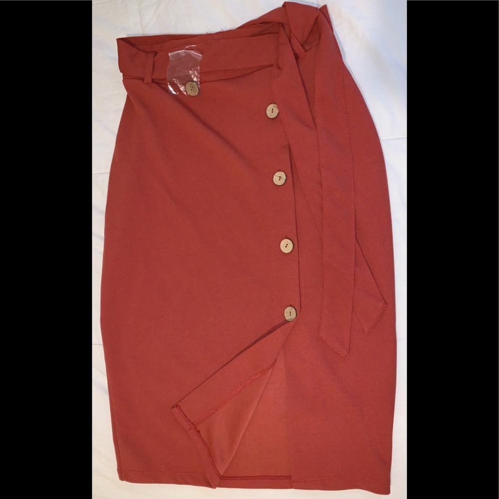 Knee length skirt